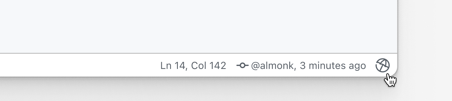 Screenshot of VS Code status bar